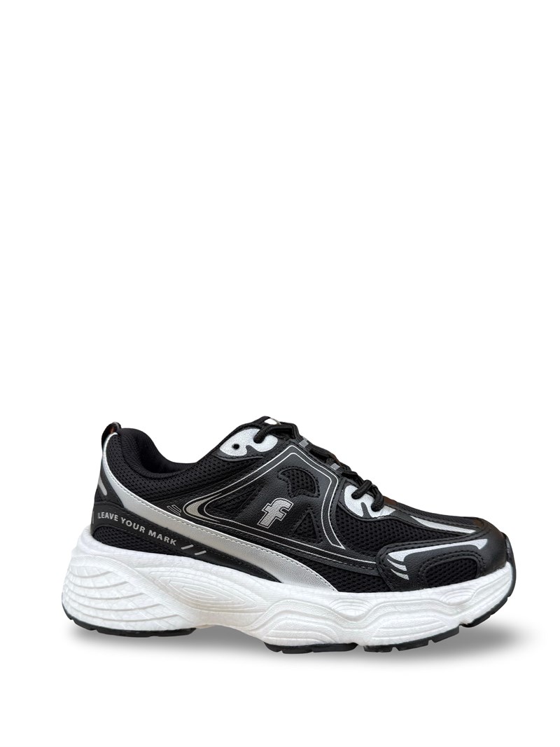 Conpax 329 Unisex Spor Ayakkabı Siyah Beyaz