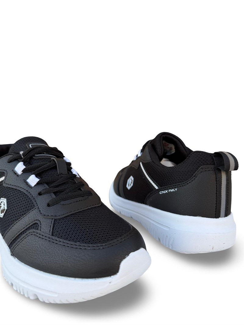 Conpax 6049 Unisex Spor Ayakkabı Siyah Beyaz