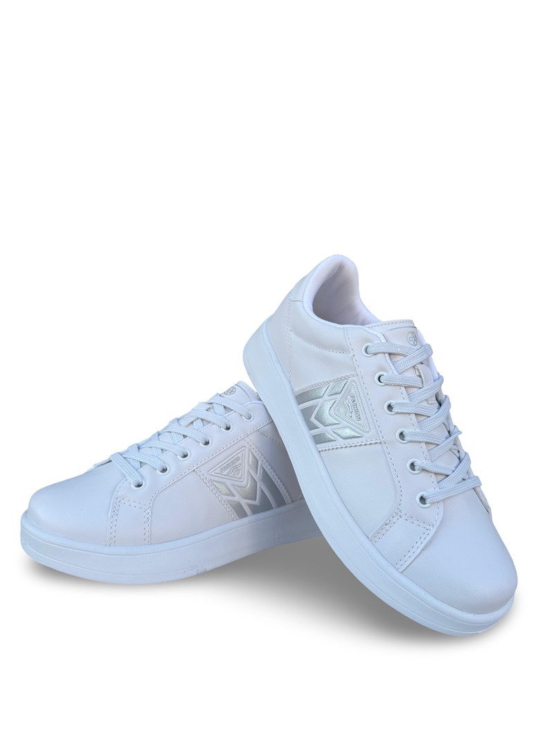 Conpax 9114 Unisex Spor Ayakkabı Beyaz Gümüş