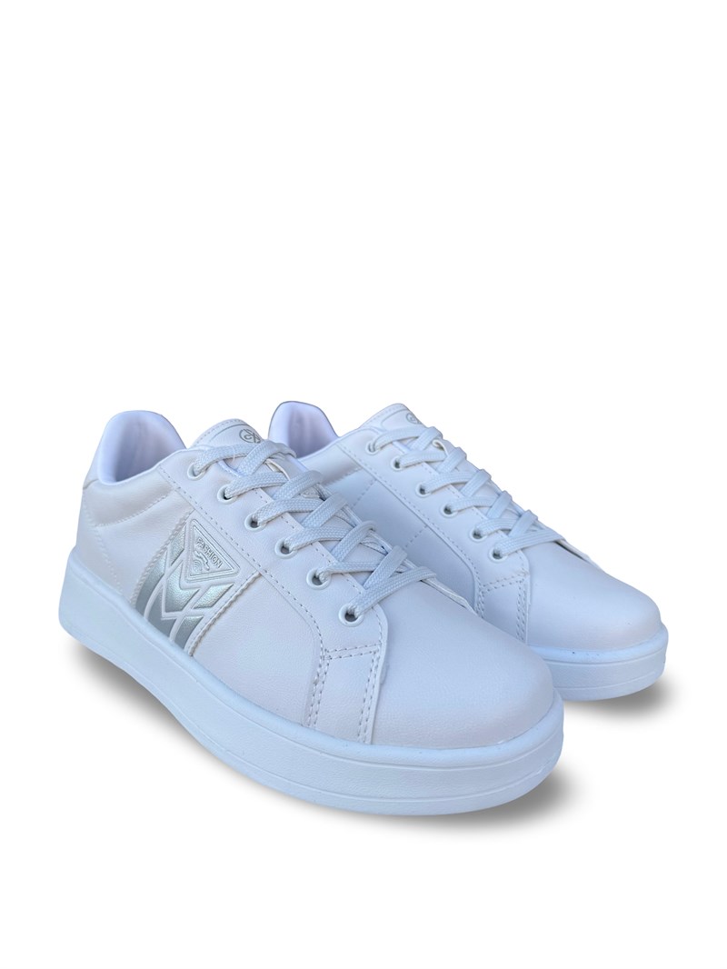 Conpax 9114 Unisex Spor Ayakkabı Beyaz Gümüş