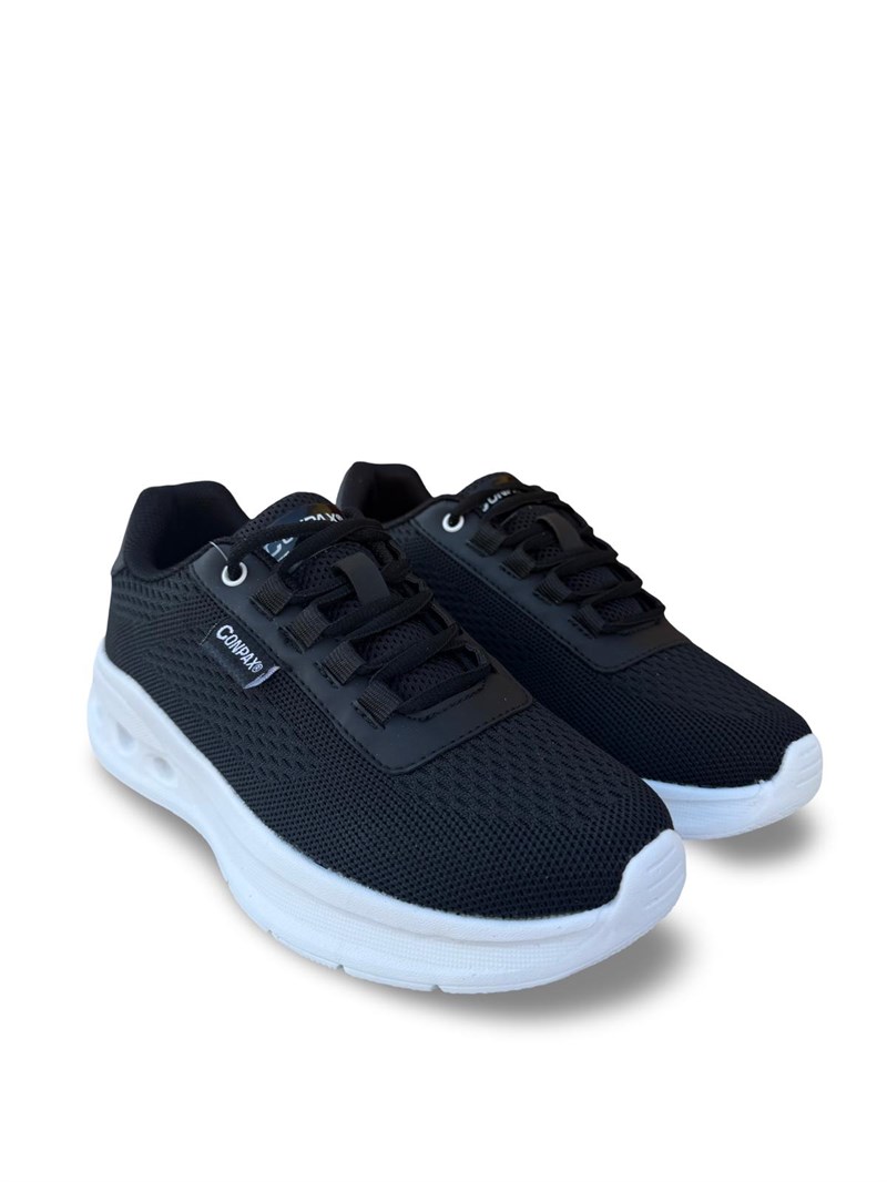 Conpax 9124 Unisex Spor Ayakkabı Siyah Beyaz