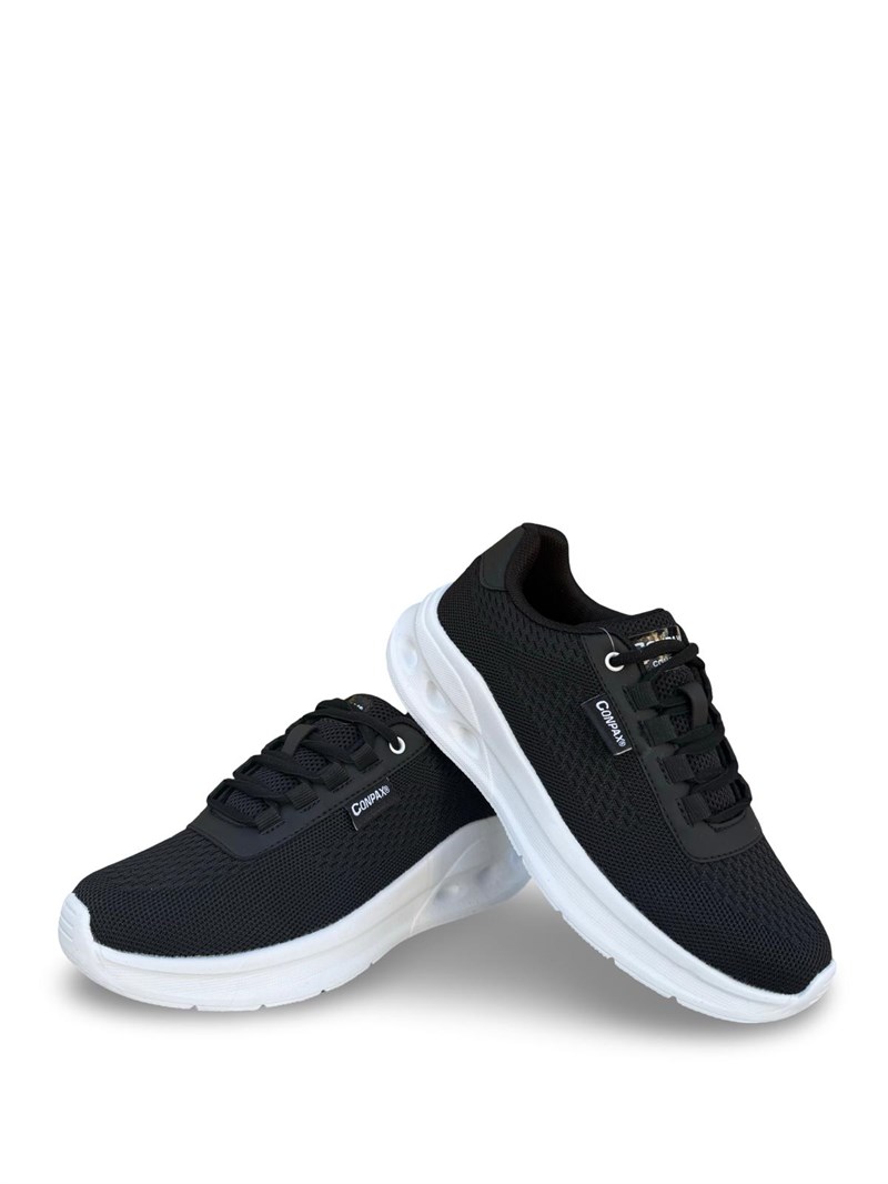 Conpax 9124 Unisex Spor Ayakkabı Siyah Beyaz
