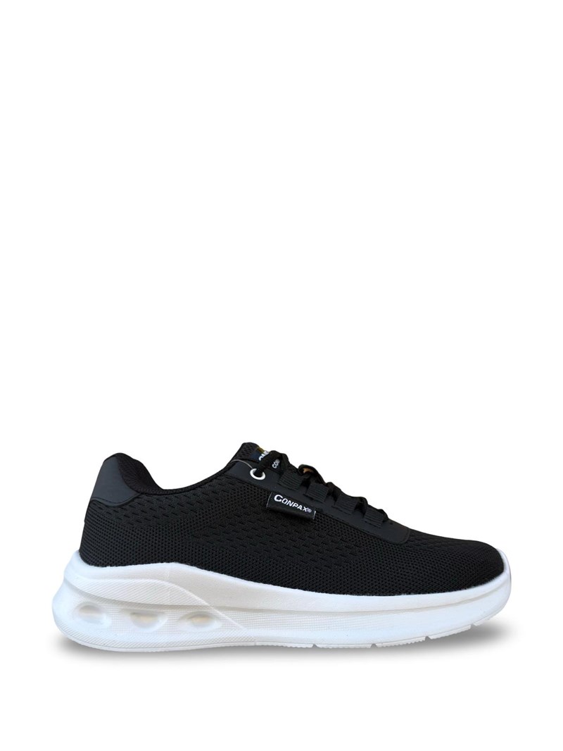 Conpax 9124 Unisex Spor Ayakkabı Siyah Beyaz