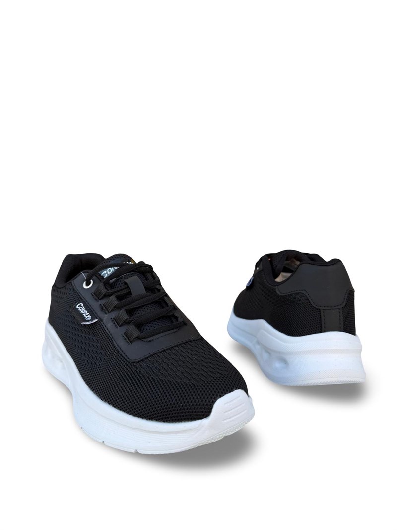 Conpax 9124 Unisex Spor Ayakkabı Siyah Beyaz