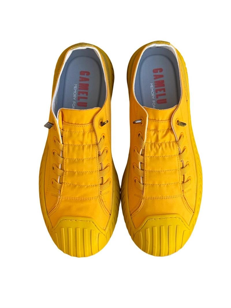 GML ZVigor Paraşüt Kumaş Unisex Günlük Ayakkabı Hardal