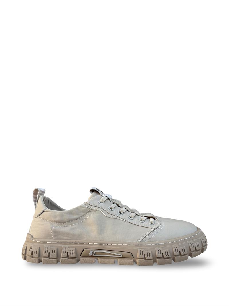 Guıja Y518 Keten Erkek Spor Sneaker Bej