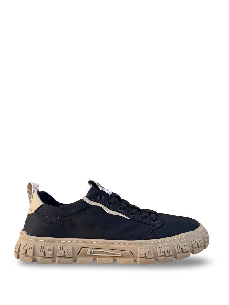 Guıja Y518 Keten Erkek Spor Sneaker Siyah