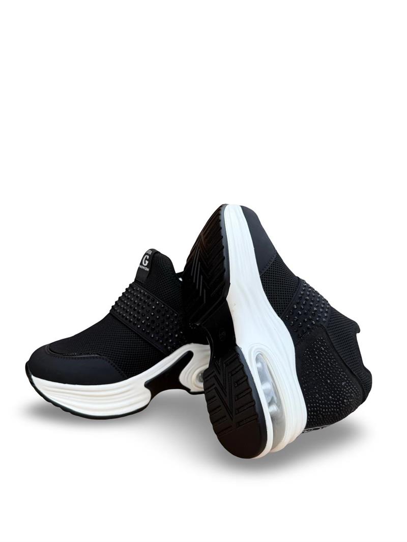 Guja 24K300-4 Streç Kumaş Air Taban Kadın Sneaker Siyah
