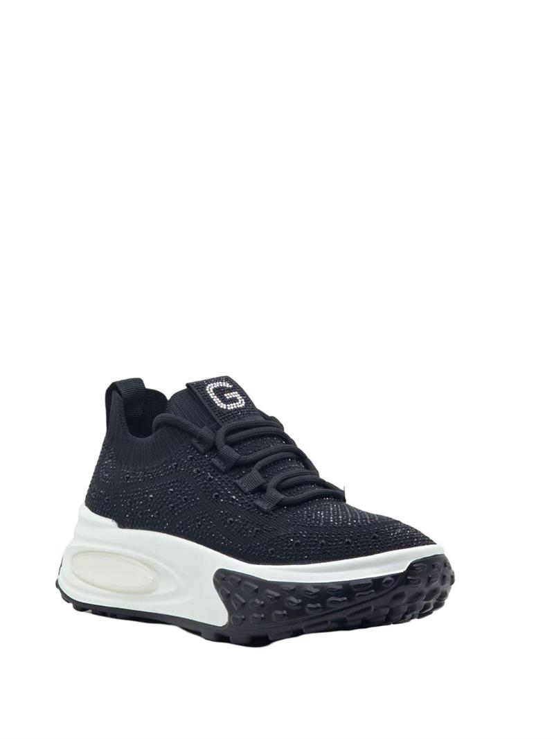 Guja 24K305-4 Kadın Sneaker Aır Taban Taş Detaylı Siyah