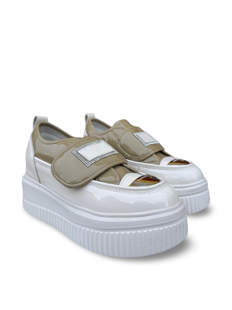 Guja 24K373 Dolgu Taban Kadın Sneakers Bej