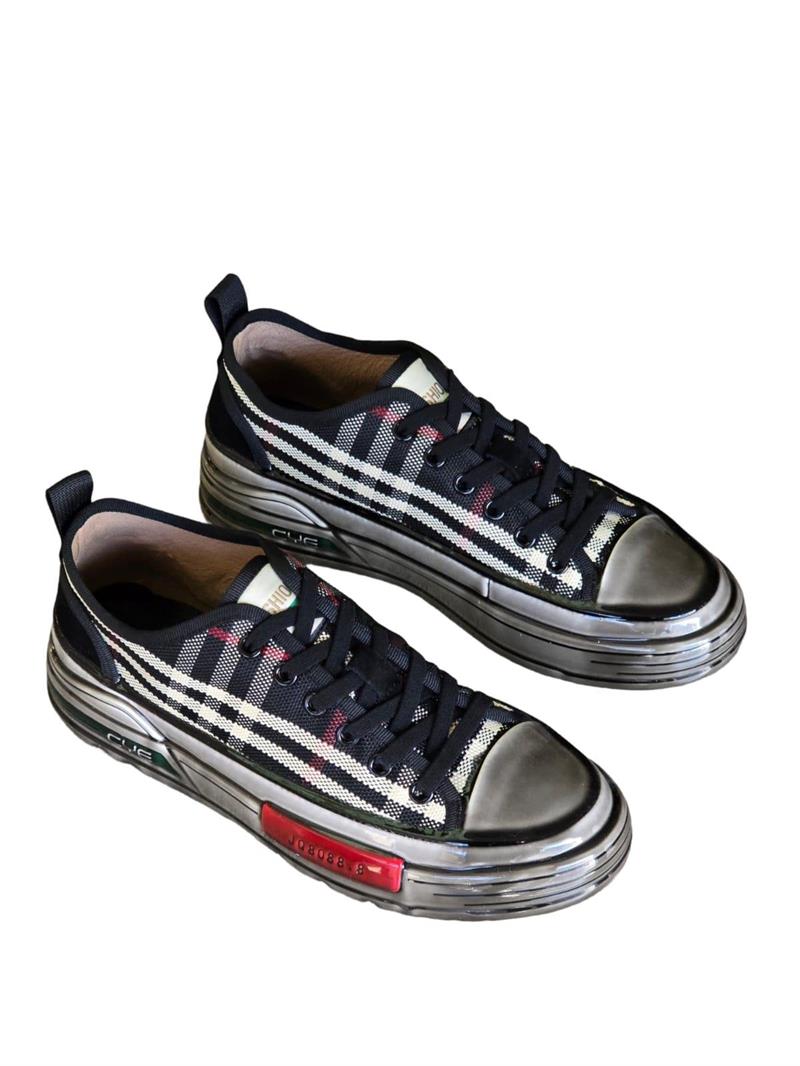 Guja 24K510-1 Erkek Keten Casual Sneaker Siyah