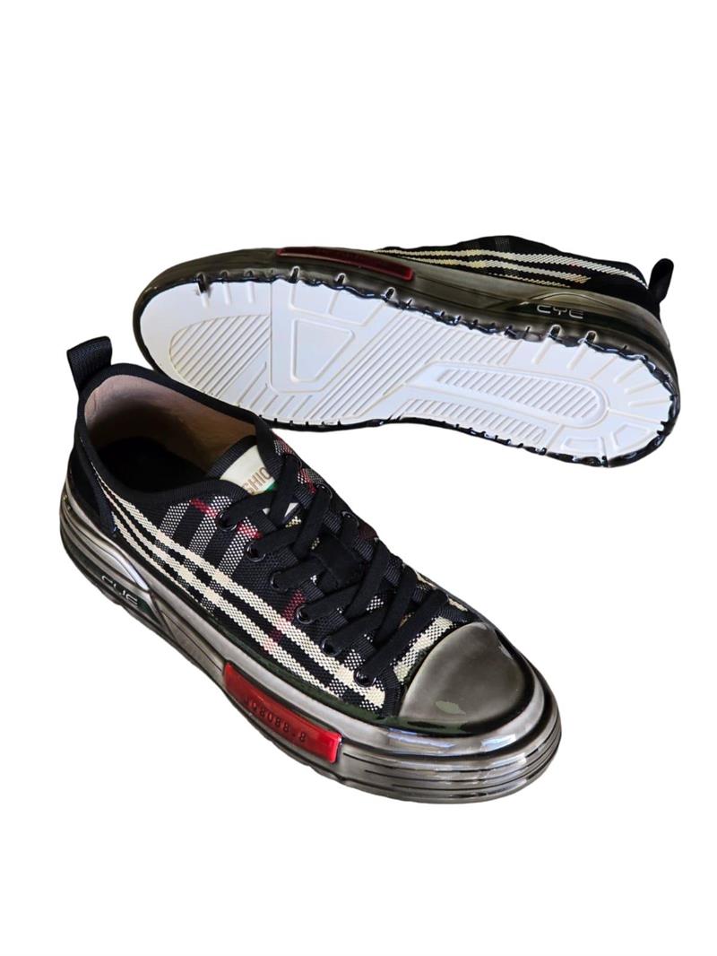 Guja 24K510-1 Erkek Keten Casual Sneaker Siyah