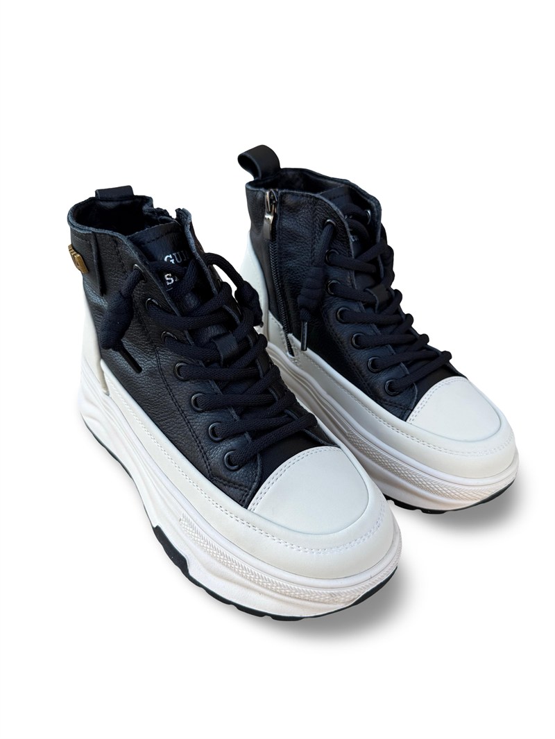 Guja 26K336-1 Hakiki Deri  Kadın Sneaker Bot Siyah