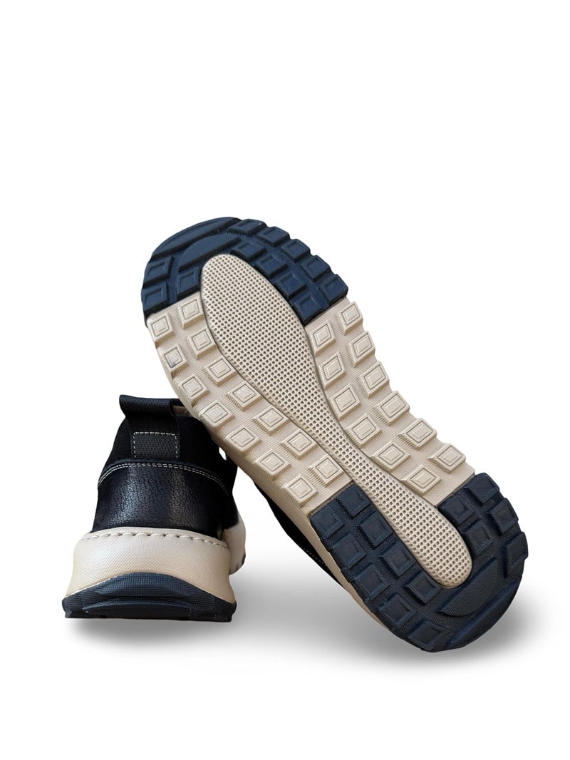 Guja 26K552 Hakiki Nubuk Deri Erkek Sneaker Spor Siyah
