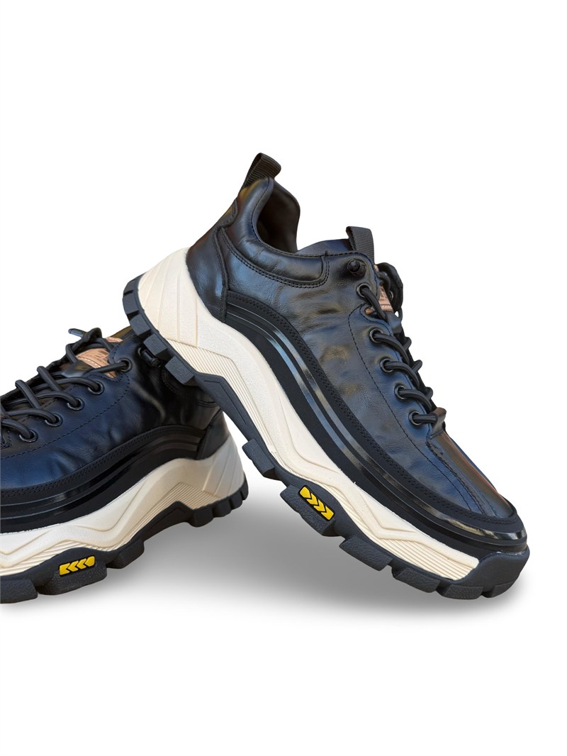 Guja 26K570 Hakiki Deri Comfort Taban Erkek Casual Ayakkabı Siyah