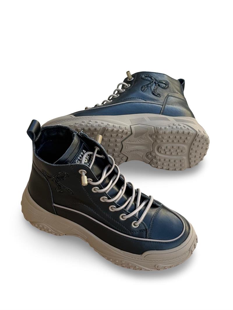Guja K310-3 Tabanlı Kadın Sneaker Bot Kömür