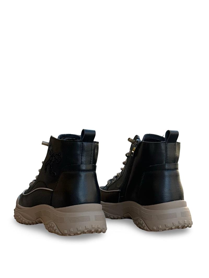 Guja K310-3 Tabanlı Kadın Sneaker Bot Kömür