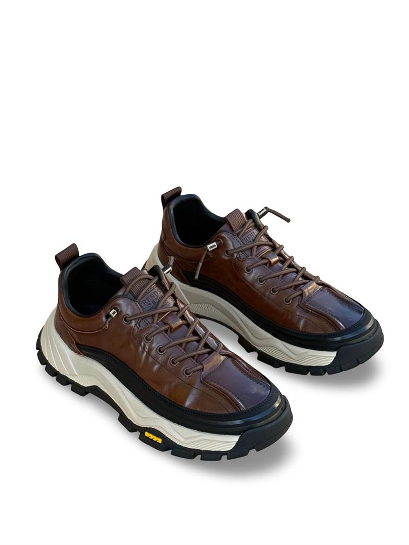 Guja K570 Hakiki Deri Comfort Taban Erkek Casual Ayakkabı Kahve