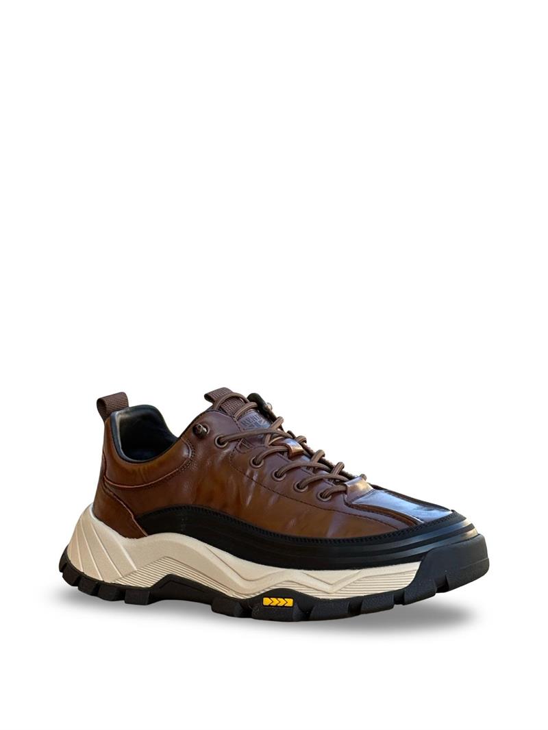 Guja K570 Hakiki Deri Comfort Taban Erkek Casual Ayakkabı Kahve