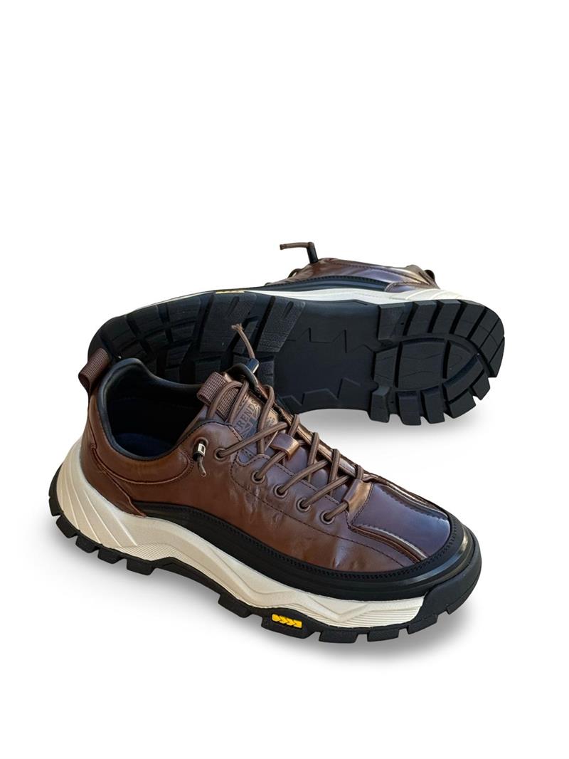 Guja K570 Hakiki Deri Comfort Taban Erkek Casual Ayakkabı Kahve