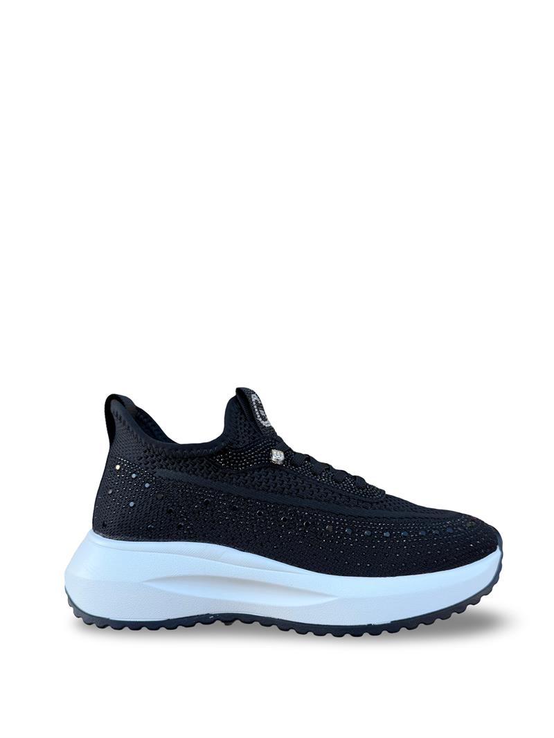 Guja Y301-3 Taşlı Kadın Spor Sneaker Siyah