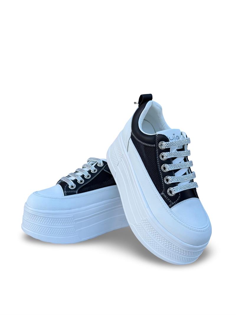 Guja Y349-2 File  Dolgu Taban Kadın Sneaker Siyah