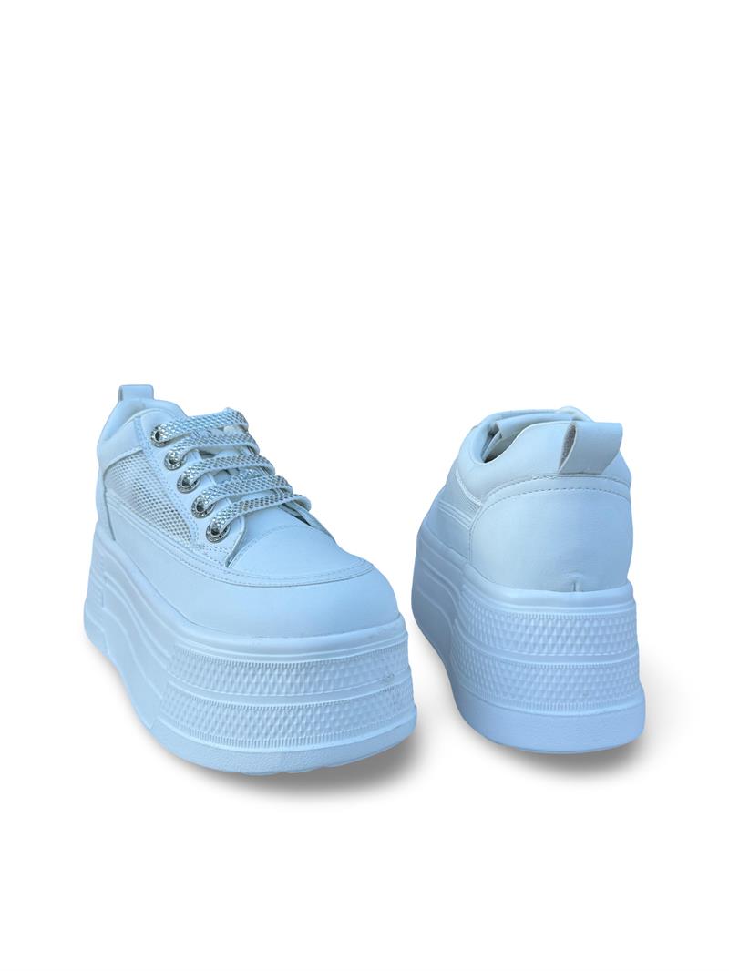 Guja Y349-2 File  Dolgu Taban Kadın Sneaker Beyaz