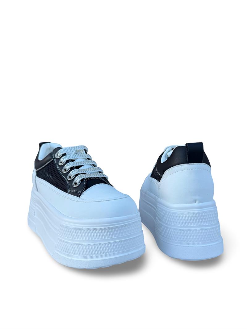 Guja Y349-2 File  Dolgu Taban Kadın Sneaker Siyah