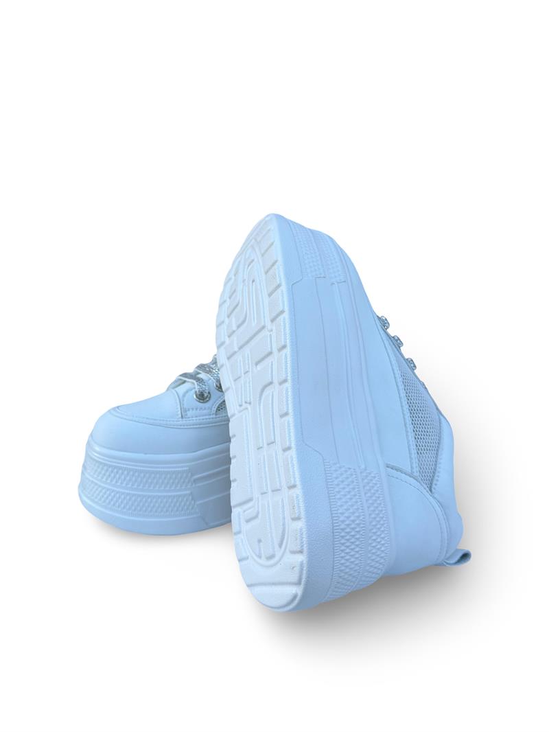 Guja Y349-2 File  Dolgu Taban Kadın Sneaker Beyaz