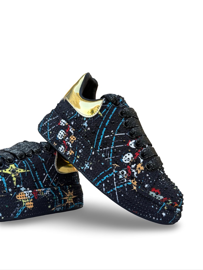 Guja Y451 Taşlı Kadın Sneaker Siyah