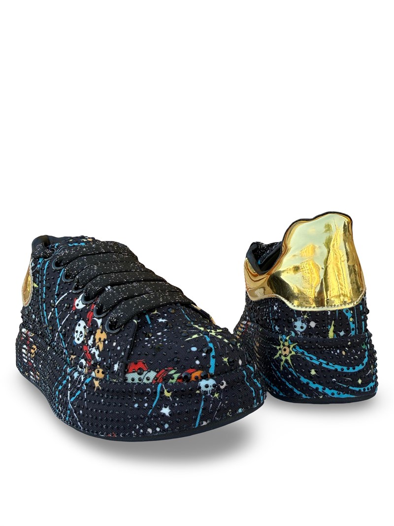 Guja Y451 Taşlı Kadın Sneaker Siyah
