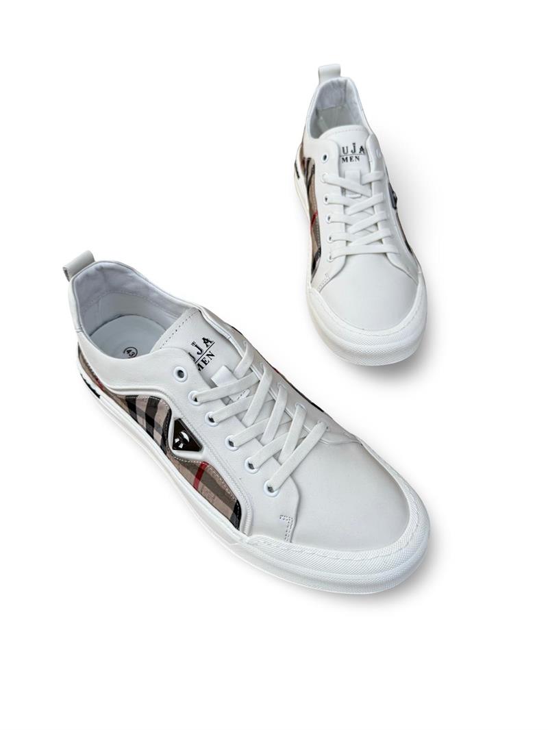 Guja Y510-4 Ekose Erkek Sneaker Beyaz
