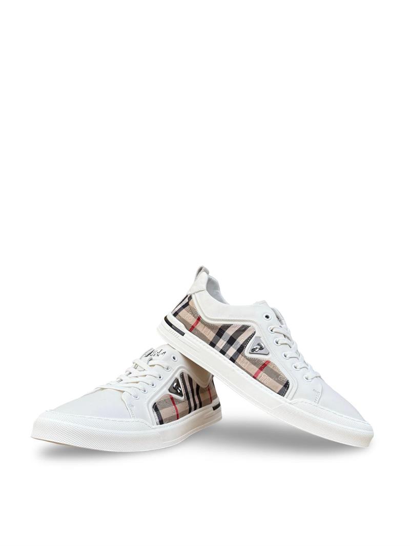 Guja Y510-4 Ekose Erkek Sneaker Beyaz