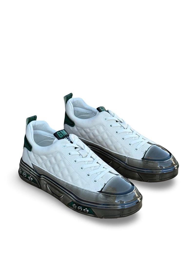 Guja Y513-1  Şeffaf Taban Erkek Sneaker Beyaz