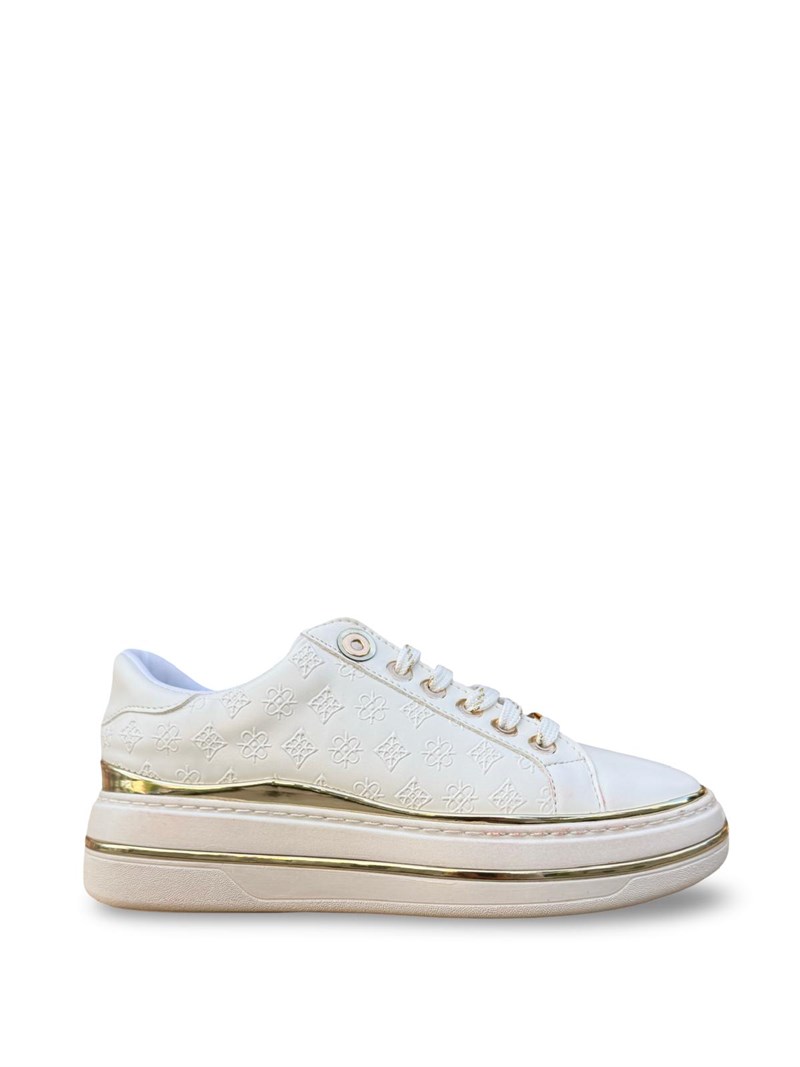 K73-2711 Eva Taban Kadın Sneaker Beyaz Altın