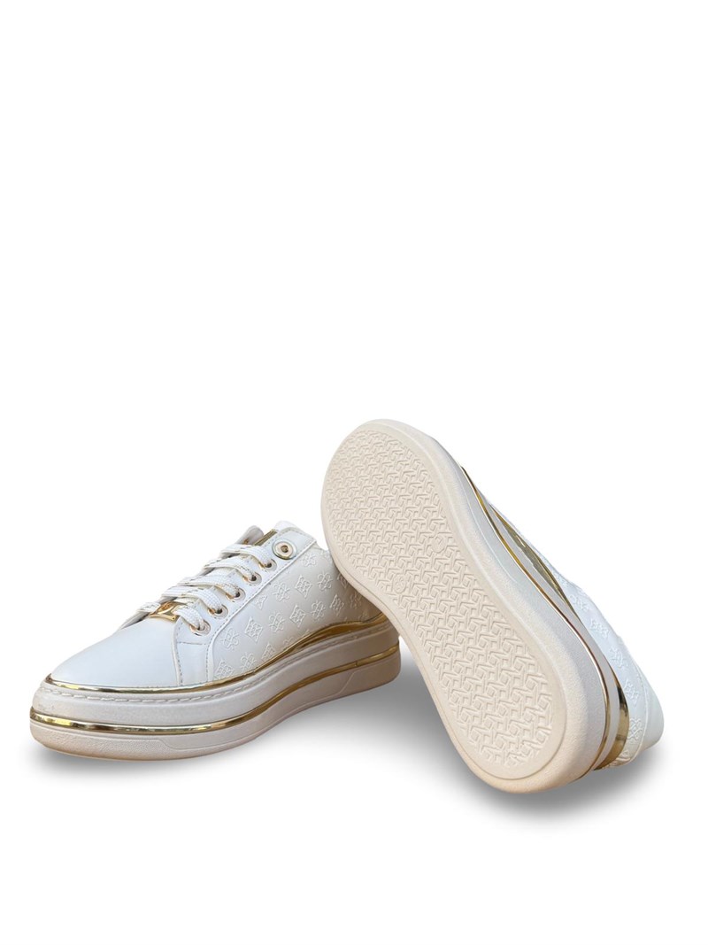 K73-2711 Eva Taban Kadın Sneaker Beyaz Altın