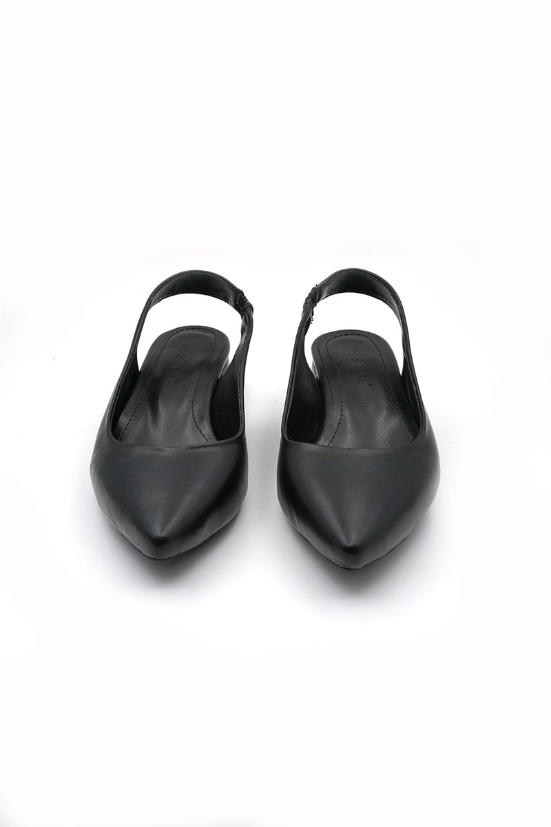 Yalınayak Lpy001 Arkası Açık Günlük Kadın Ayakkabı Siyah