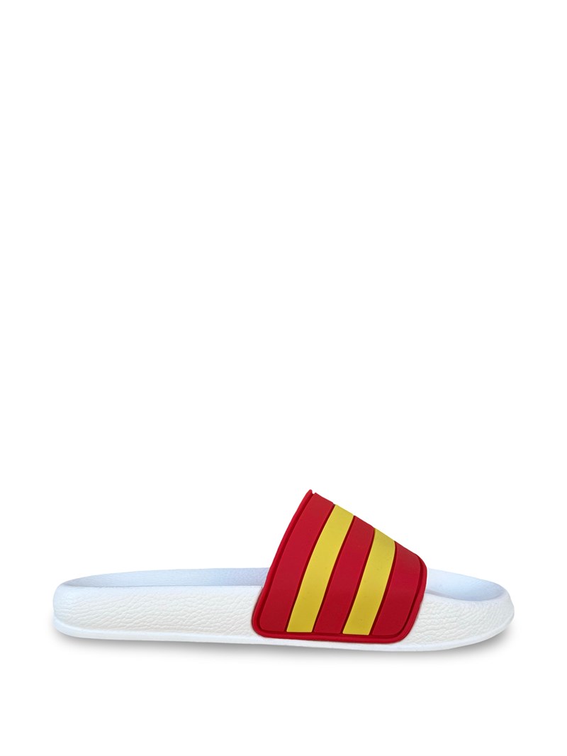 MYS S264018 Unisex Taraftar Terlik Sarı Kırmızı
