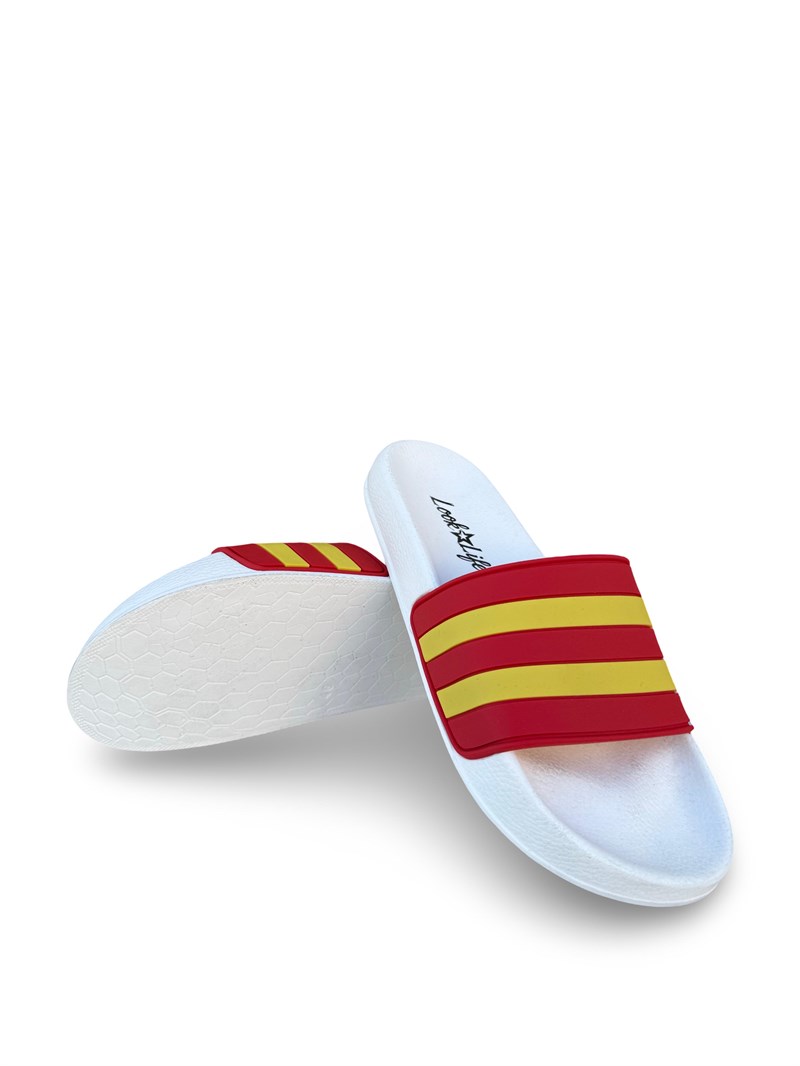MYS S264018 Unisex Taraftar Terlik Sarı Kırmızı