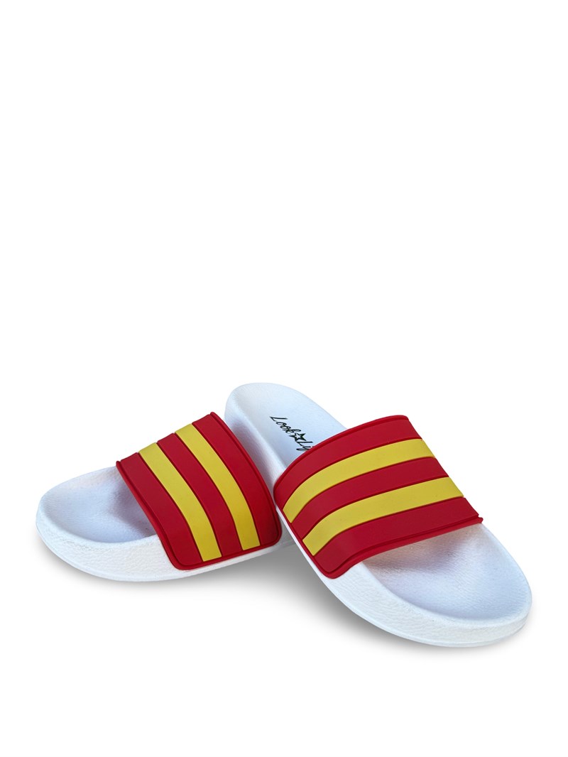 MYS S264018 Unisex Taraftar Terlik Sarı Kırmızı
