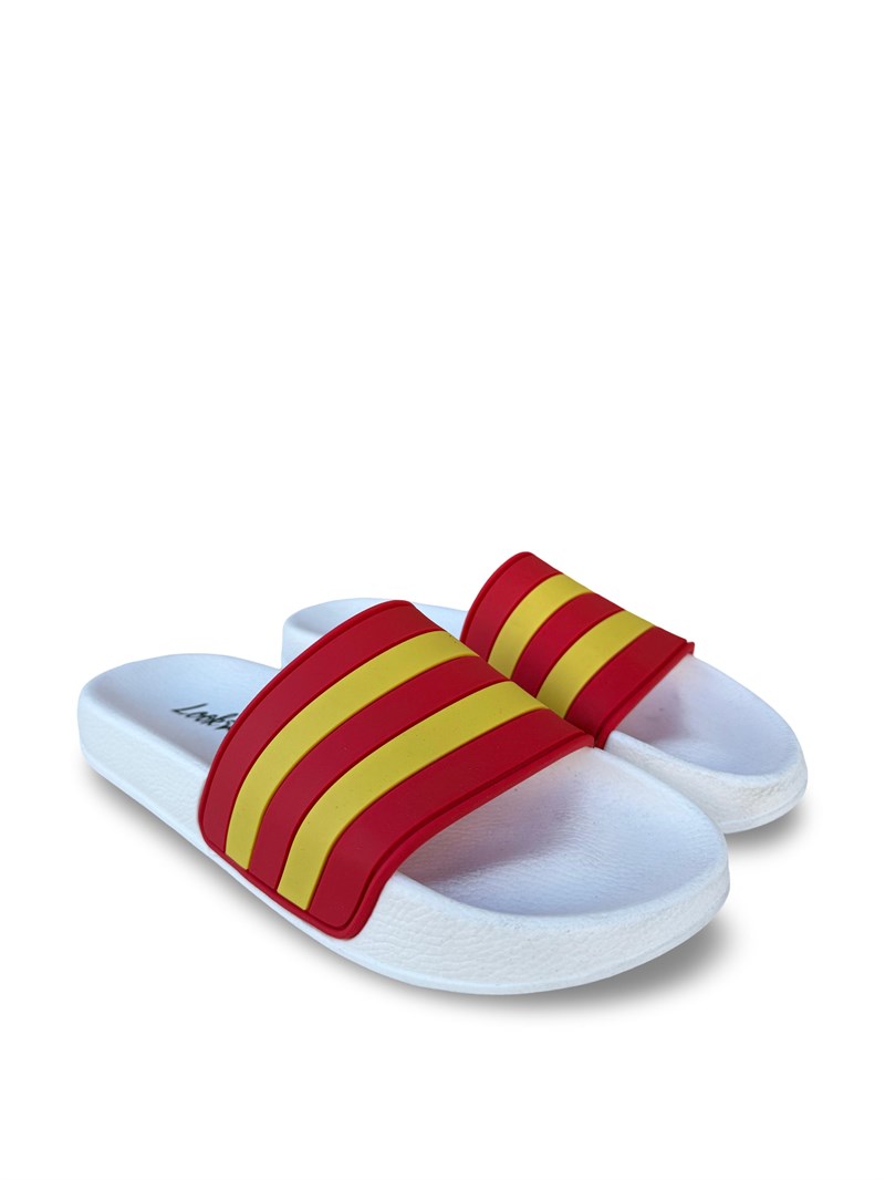 MYS S264018 Unisex Taraftar Terlik Sarı Kırmızı