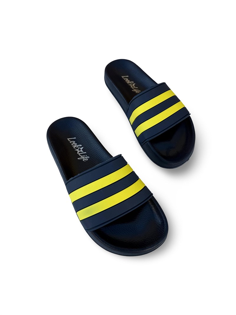 MYS S264018 Unisex Taraftar Terlik Sarı Lacivert