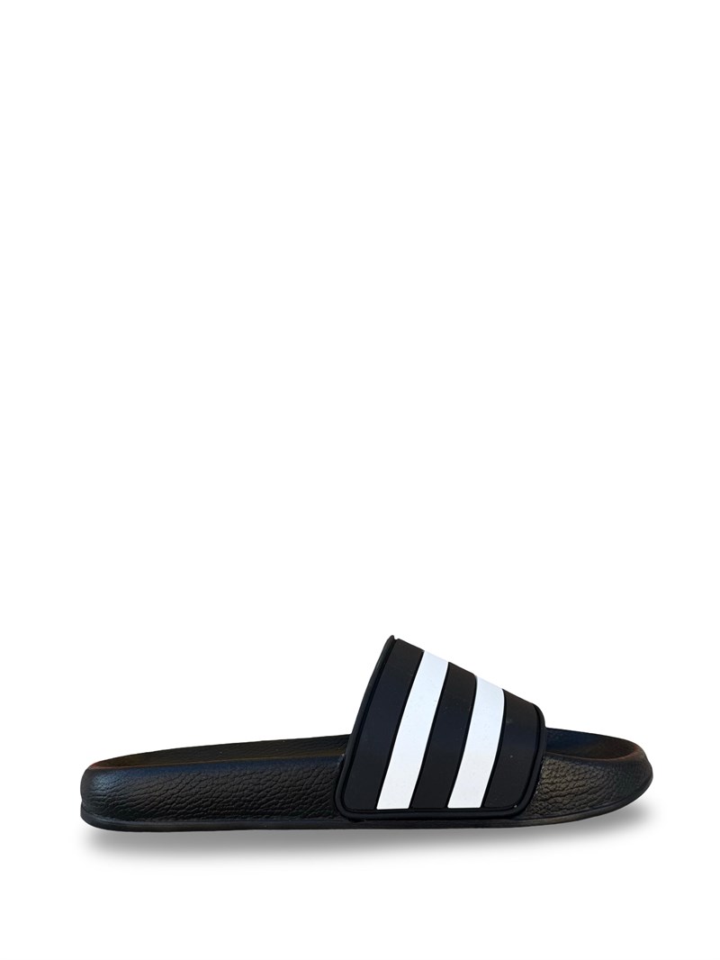 MYS S264018 Unisex Taraftar Terlik Siyah Beyaz