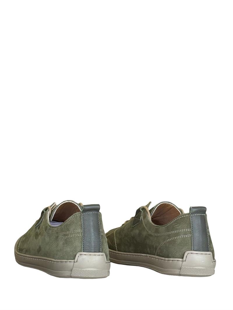 P.cardin 191200  Erkek Süet Babet Ayakkabı Haki Nubuk