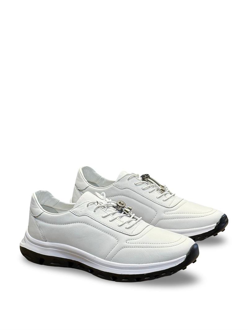 P.Cardin 43255 Hakiki Deri Erkek Comfort Taban Casual Beyaz