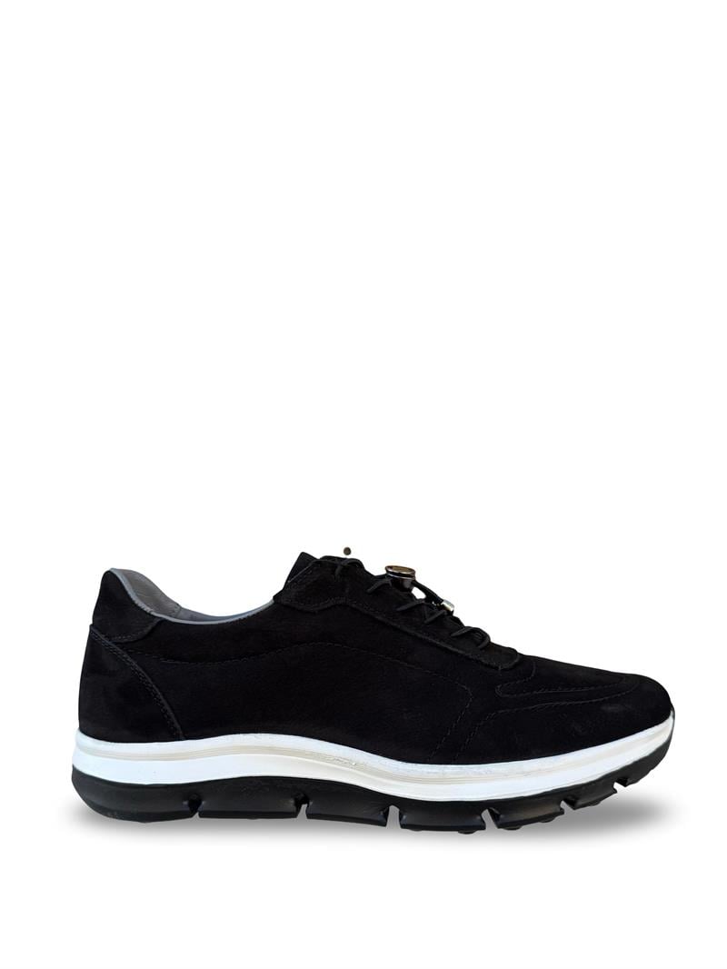 P.Cardin 43255 Hakiki Deri Erkek Comfort Taban Casual Siyah Nubuk