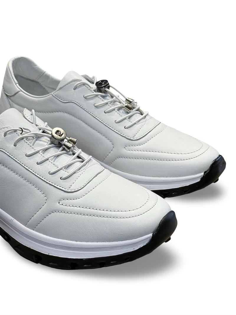 P.Cardin 43255 Hakiki Deri Erkek Comfort Taban Casual Beyaz