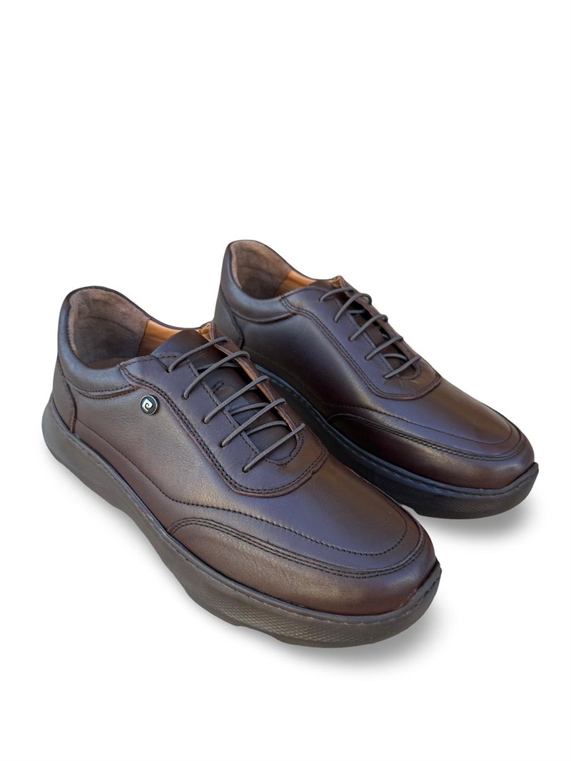 P.Cardin 2603 Hakiki Deri Erkek Comfort Taban Ayakkabı Kahverengi
