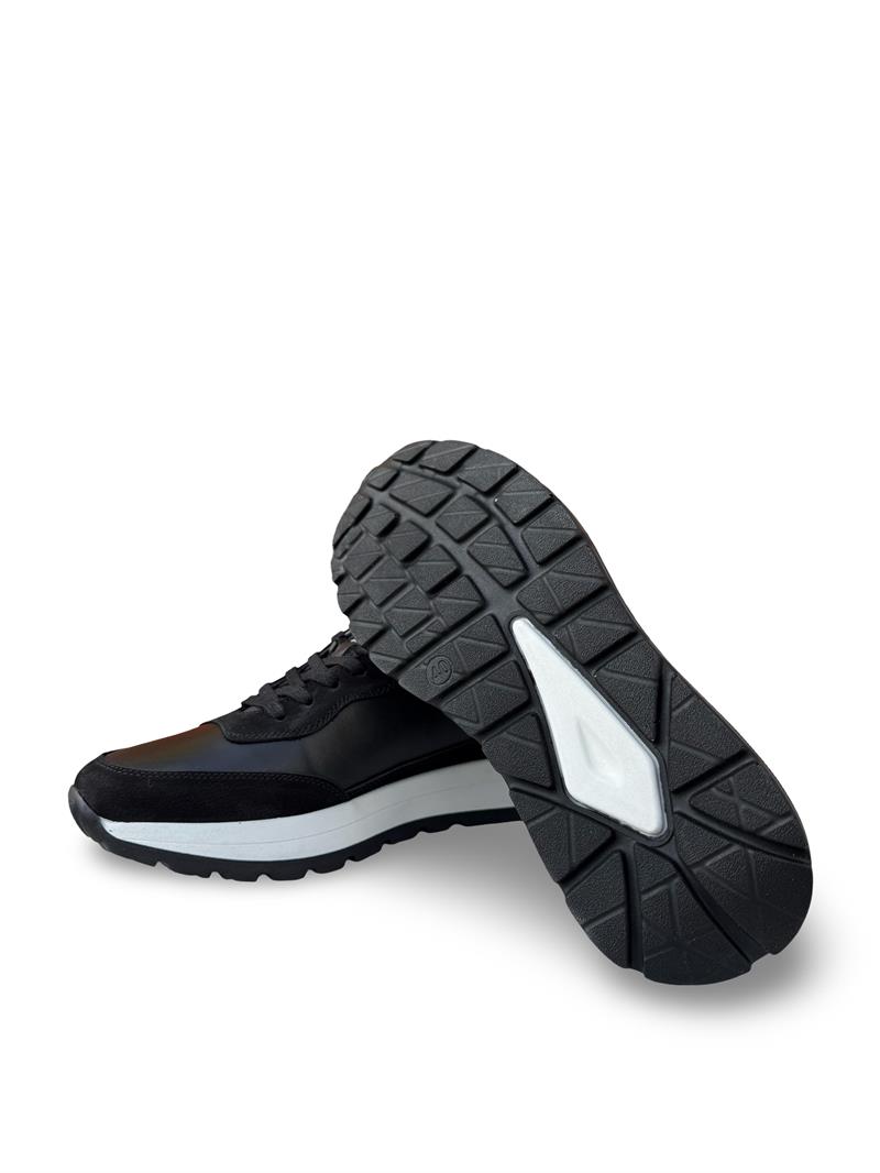 P.Cardin 432417 Hakiki Deri Eva Taban Erkek Sneaker Siyah