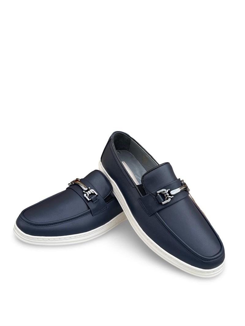 P.cardin 191074  Hakiki Deri Erkek Loafer Babet Lacivert